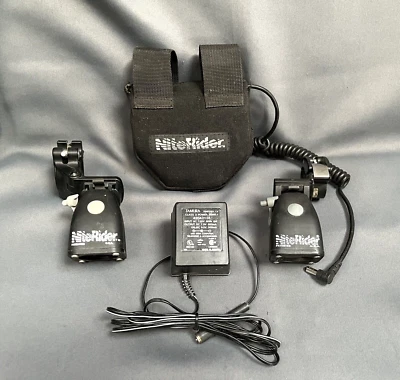 NiteRider Bike Headlights, Handlebar Mounts, Rechargeable Battery Pack & Charger - Image 1 of 4