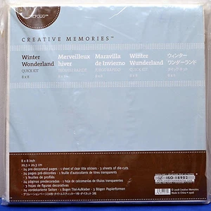 Creative Memories PicFolio Winter Wonderland Quick Kit 8 X 8-2008 Nuovo Vecchio Stock - Foto 1 di 3