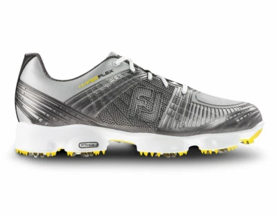 ¡NUEVO! Zapatos de golf FootJoy [8] anchos para hombre FJ Hyperflex II Spikes-plateados 51036 Foto 1 de 3