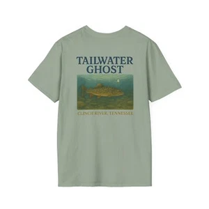 Tailwater Ghost Unisex Softstyle T-Shirt | Fliegenfischerbekleidung, Forellenangeln - Bild 1 von 45