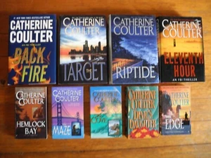 CATHERINE COULTER Book Lot Historical Romance Suspense Novel FBI Thriller Series - Picture 1 of 7