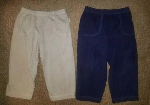 Juego de 2 pares de pantalones Onsies gris y azul para niños 12 meses - Imagen 1 de 4