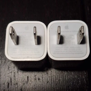 (2) Apple Lightning 5-Watt USB Cable 1m Power Adapters - Photo 1 sur 11