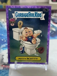 Worst of Garbage Pail Kids 40 aniversario púrpura 71a Potty Scotty/199 - Imagen 1 de 3