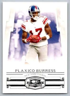 2007 Donruss Threads Plaxico Burress New York Giants #32 - Image 1 of 2