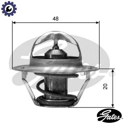 THERMOSTAT COOLANT TH00388G1 FOR MORGAN DAEWOO CIELO/LOAD/RUNNER LANOS/SENS 1.6L - Image 1 of 4