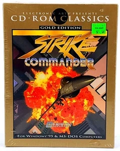 Strike Commander -E. Arts - IBM CD-ROM Classics Big Box PC - 1992 Origin Sealed - Picture 1 of 9