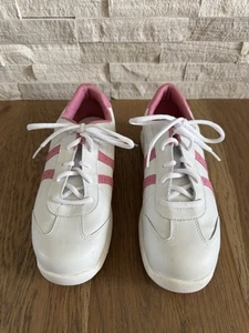 AMF Bowlingschuhe Maggie rosa weiß Damengröße 9 mittlere Weite Top Zustand - Bild 1 von 6