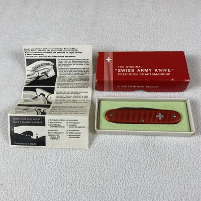 Victorinox Elinox 1957 - 1971 Alox 坚固男孩先锋瑞士军刀罕见 93 毫米 — 第 1/4 张图片