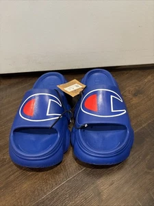 Champion Meloso Squish SL blaue Pantoletten Sandalen Herren Größe 8 neu - Bild 1 von 7