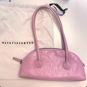 MARGE SHERWOOD BESSETTE Shoulder Bag Purse in Pink USED Good Condition From JPN! - Picture 1 of 3