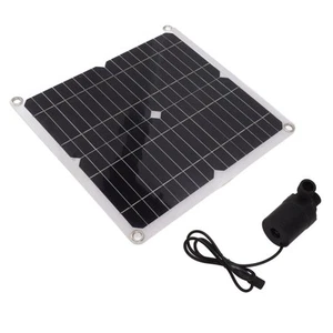 Solar Water Pump Kit 50W Solar Panel 22W Water Fountain Pump With Battery Box US - Bild 1 von 22