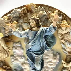 Raro piatto vintage Franklin Mint La Trasfigurazione di Cristo 3D Limited 10,5" - Foto 1 di 10