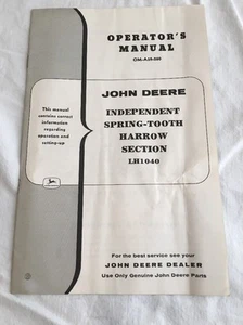 Resorte independiente manual John Deere Operators - sección rastra dental LH1040 - Imagen 1 de 3