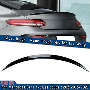 Alerón trasero negro brillante para Mercedes Benz Clase C Coupe C205 2015-21 - Imagen 1 de 8