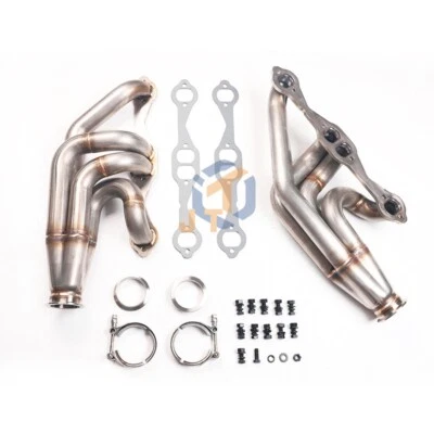 Cabeçalhos de escape turbo para Chevy Chevelle Malibu El Camino V8 corpo A SBC 1-7/8"" - Imagem 1 de 4