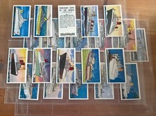 Barratt trade cards Merchant Ships of the World (Black Back) full set in sleeves