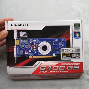 GIGABYTE NVIDIA GeForce 8400 GS 512MB GDDR2 PCI-E 2.0 HDMI Graphics Card - Picture 1 of 14