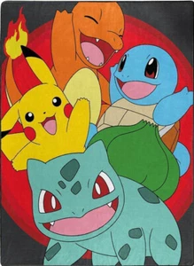 Pokemon Plüsch Überwurf Decke, 60x80 Zoll - Maschinenwaschbar, ideal für Kinder - Bild 1 von 1