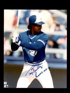 Tony Fernandez Signed 8x10 Photo Of George Bell Autograph Blue Jays - Picture 1 of 2