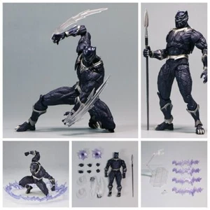 Amazing Yamaguchi Revoltech Black Panther PVC Action Figure NEW IN BOX 15CM - Picture 1 of 11