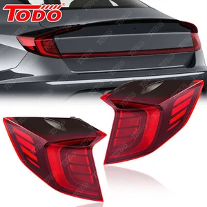 For 2020-2022 Hyundai Sonata SE/SEL Haloge Tail Light Rear Lamp W/LED DRL LH RH - Picture 1 of 8