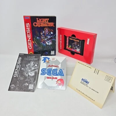 Light Crusader (Sega Genesis, 1995) Complete CIB Good Condition Cardboard - Image 1 of 4