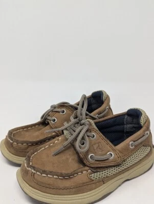 Ботинки лодочные Sperry верхний сидер шнурок для мальчиков размер 7,5 M коричневые - Изображение 1 из 4