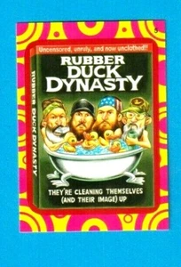 2014 Wacky Packages.Series 1 "RUBBER DUCK DYNASTY" #5 Red Border TERRIBLE T.V - Picture 1 of 1
