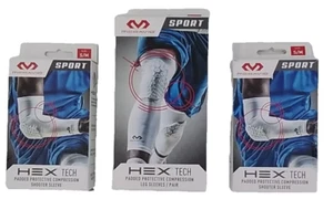 McDavid Hex Tech Padded Protective Compression 2 Leg & 2 Shooter Sleeves Sz S/M - Picture 1 of 5