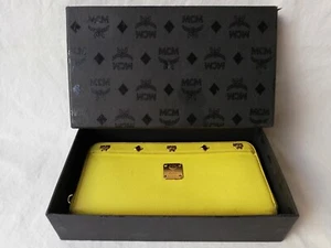 MCM München Geldbörse Portemonnaie Nr. P 1774. Leder. Genarbt. Gelb. Wallet. - Bild 1 von 13