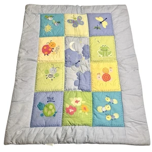 VTG Carters Insects Bugs Baby Crib Comforter Blanket Goodnight Sleep Tight - Picture 1 of 13