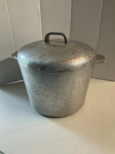 Royalty Nasco Korea Vintage Cast Aluminum 5 Qt Dutch Oven Large Stockpot Pan VTG - Picture 1 of 9
