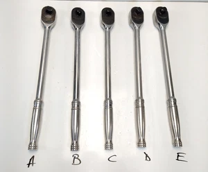 Snap-On 1/2" Drive Chrome Ratchet SL80A Dual 80 Tech 15" Long - Bild 1 von 4