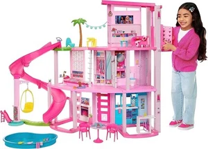 Barbie Dreamhouse Pool Party Doll House Playset with Accessories - Picture 1 of 6