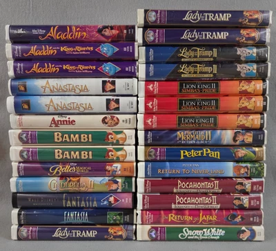 VHS Disney Kids Movies Animated Cassette with Clamshell Case - Image 1 of 2