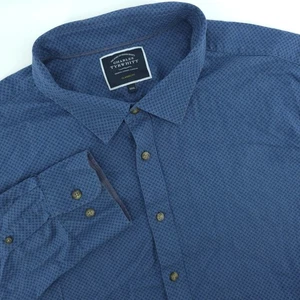 Charles Tyrwhitt Oberhemd Herren 3XL Blau Muster Langarm Classic Fit - Bild 1 von 8