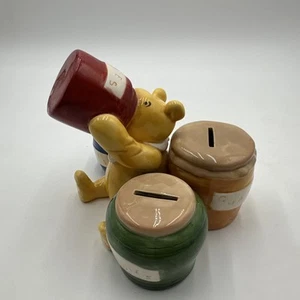 8x7" Klassisch Winnie Puuh Vier Hungrige Töpfe Honig Keramik Sparschwein - Bild 1 von 5