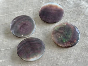 Antique Extra Large Black Lip Mother of Pearl Buttons 37mm - Picture 1 of 7