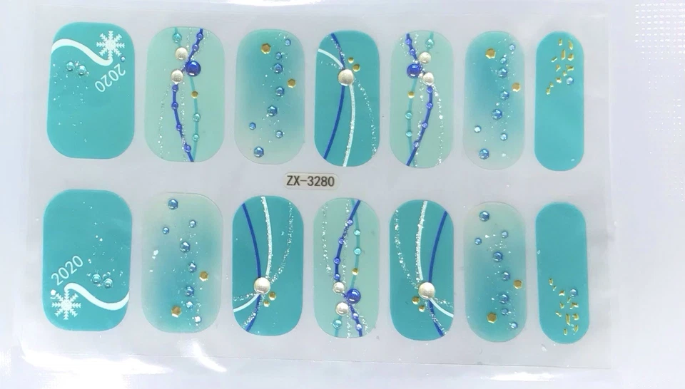 Tiras de esmalte de uñas en gel de color. Zx3280. Leer descripción abajo Foto 1 de 1