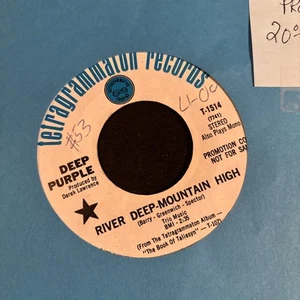 DEEP PURPLE River Deep Mountain High / Listen Learn Read On 45 Rare Promo NM- - Bild 1 von 2