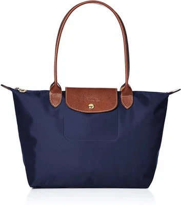 New Longchamp Le Pliage Tote Travel Shoulder Bag Nylon Handbag Large Navy Blue L - Image 1 of 4