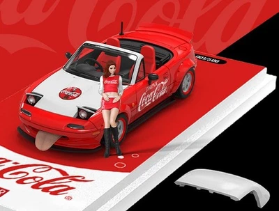 MAZDA MX-5 with Hardtop + Figure  - red / white - Cool Car 1:64 - Immagine 1 di 4