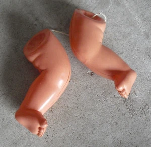 Set of Vintage Celluloid Girl Doll Legs 4" Long - Picture 1 of 1