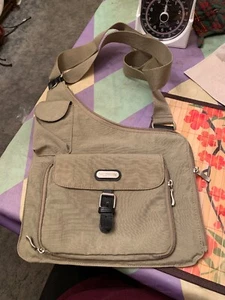 Baggallini Women’s Brown Tan Crossbody Hip Bag Purse EUC - Picture 1 of 7