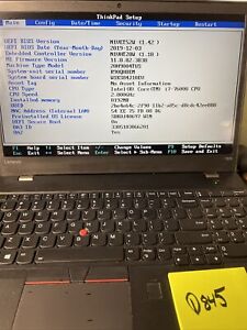 Lenovo ThinkPad T570 15.6"-i7-7600U-8GB-2.80GHz-no SSD-