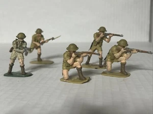 Painted 1/32 plastic WWII British 8th Army North Africa 54mm skirmish 5 Lot - Picture 1 of 8