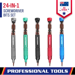 24in1 Mini Precision Screwdriver Set Magnetic Bits Set Portable Screwdriver Kit - Picture 1 of 56