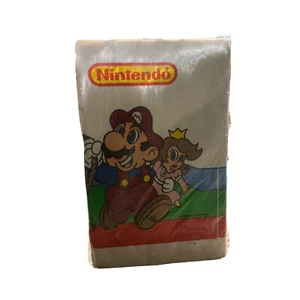 Mantel de papel vintage Super Mario Bros. Nintendo C A Reed Cubierta de mesa nuevo de lote antiguo - Imagen 1 de 3