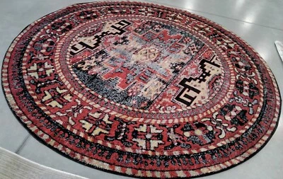 RED / MULTI 9' X 9' RD Damaged Binding Rug, Reduced Price 1172759497 VTH213A-9R - Image 1 of 4